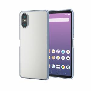 エレコム　PM-X241UCTMKBU　Xperia　10　VI　SO-52E　ケース　ソフト　カバー　レンズ保護設計　メタリックフレーム　メタリックブルー