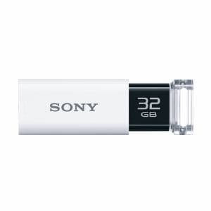 【推奨品】ソニー　USM32GUW　POCKET　BIT(ポケットビット)　USBメモリー　32GB　ホワイト