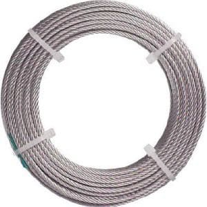 ＴＲＵＳＣＯ ステンレスワイヤロープ ナイロン被覆 Φ１．０（１．５）Ｘ５ｍ