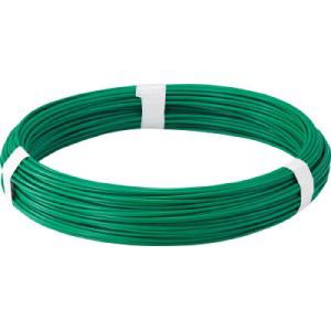 ＴＲＵＳＣＯ カラー針金 ビニール被覆タイプ グリーン 線径３．２ｍｍ