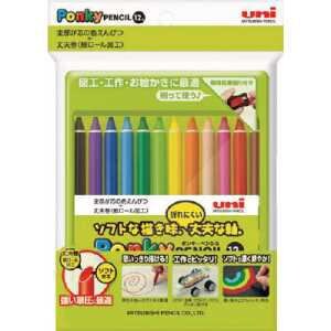 ｕｎｉ　色鉛筆ポンキー１２色セット
