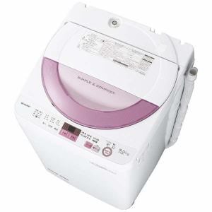 シャープ　ES-GE6A-P　全自動洗濯機　（洗濯6.0kg）　ピンク系