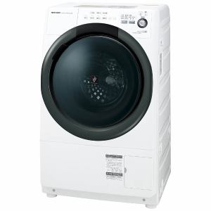 シャープ　ES-S7B-WR　ドラム式洗濯乾燥機（洗濯7kg／乾燥3.5kg・右開き）ホワイト系