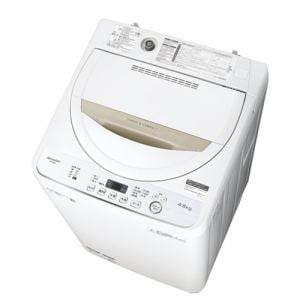 シャープ ES-GE4D-C 全自動洗濯機 (洗濯4.5kg) ベージュ系