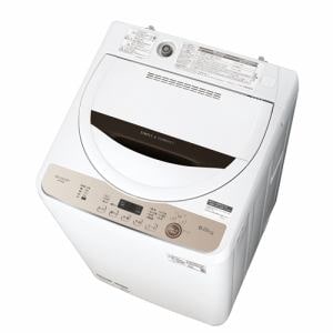 シャープ ES-GE6E-T 全自動洗濯機 (洗濯6.0kg・乾燥3.0kg) ブラウン系
