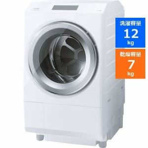 [推奨品]東芝 TW-127XP2L(W) ドラム式洗濯乾燥機 ZABOON 左開き (洗濯12.0kg・乾燥7.0kg) グランホワイトTW127XP2L(W)