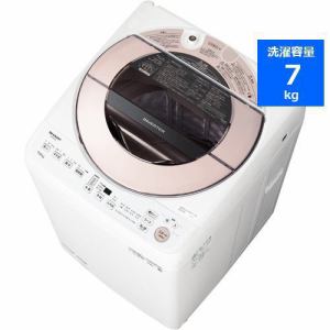 [推奨品]シャープ ES-GV7G インバーター式縦型洗濯機 ステンレス穴なし槽 洗濯7kg ピンク系