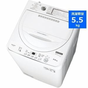 シャープ ES-GE5G 全自動洗濯機 5.5kg ホワイト系 ESGE5G