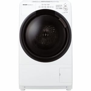 シャープ ES-S7H ドラム式洗濯乾燥機 7kg (クリスタルホワイト・左開き）