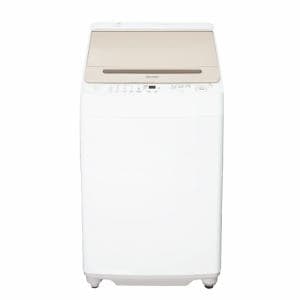 【推奨品】シャープ ES-GV8J-N インバーター全自動 縦型洗濯機 8kg ゴールド系