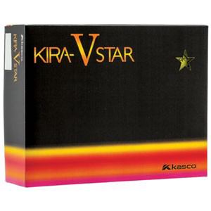 キャスコ　ゴルフボール　KIRA　STAR　V　イエロー(マット仕上げ)　1ダース　12個入り　Kasco　KIRA　STAR　V　イエロー