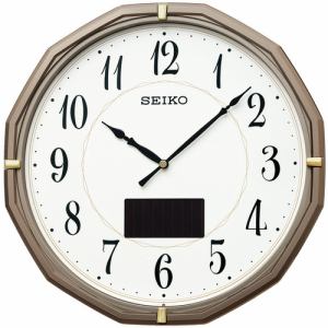 セイコータイムクリエーション SF244N 電波掛け時計 プラスチック枠(薄グレーメタリック塗装)