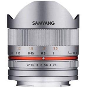 SAMYANG 交換レンズ 8mm F2.8 UCM FisheyeII APS-C用【キヤノンEF-Mマウント】(シルバー)