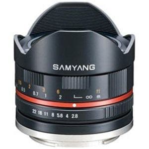 SAMYANG 交換レンズ 8mm F2.8 UCM FisheyeII APS-C用【キヤノンEF-Mマウント】(ブラック)