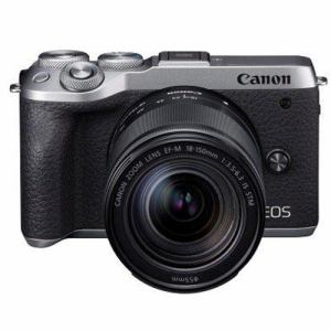 【クリックでお店のこの商品のページへ】キヤノン EOSM6MK2 LLKSL ミラーレスカメラ EOS M6 Mark II (シルバー)・EF-M18-150 IS STM レンズキット