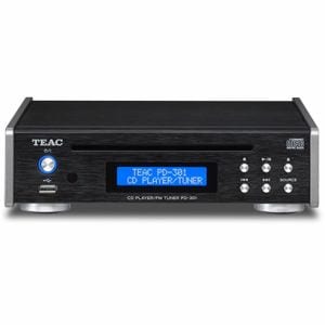 CDプレーヤー ティアック    PD-301-B USB搭載ワイドFM対応CDプレーヤー（ブラック）