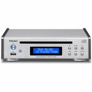 ティアック USB搭載ワイドFM対応CDプレーヤー（シルバー） PD-301-S