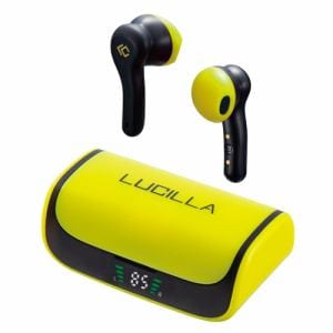 LUCILLA BTTWLU004YE Bluetooth5.0対応 完全ワイヤレスイヤホン イエロー