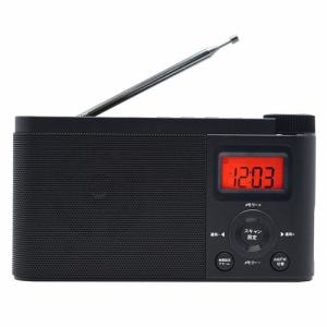 meishin　MTDR27　卓上置き型デジタルラジオ　ワイドFM対応　／AM／FM　ブラック