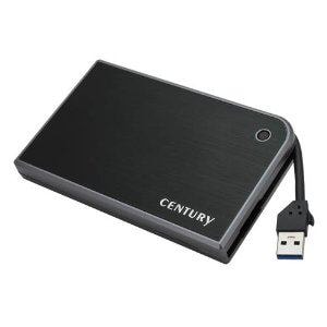 センチュリー CMB25U3BK6G MOBILE BOX USB3.0接続 SATA6G 2.5 HDD／SSDケース ブラック＆グレー