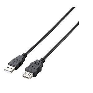 エレコム　U2C-JE15BK　エコUSB2.0延長ケーブル(AM-AFタイプ)　1.5m