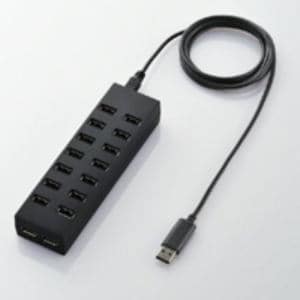 エレコム U2H-Z16SBK セルフパワー専用USBハブ 16ポート ブラック