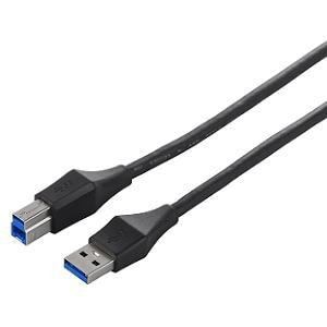 ユニバーサルコネクター USB3.0 A to B ケーブル 3m ブラック
