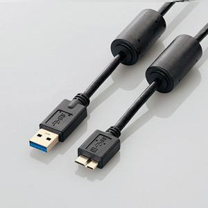 【クリックでお店のこの商品のページへ】エレコム USB3.0ケーブル USB3-AMBF10BK