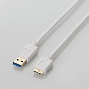 USBケーブル エレコム USB3-AMB20WH USB3.0ケーブル [USB3.0 Standard-A - USB3.0 Standard-microB] 2.0m ホワイト