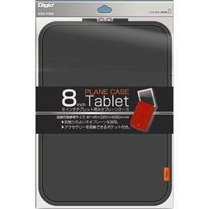ナカバヤシ 8インチ タブレット ソフトケース ブラック SZC-TCF8BK