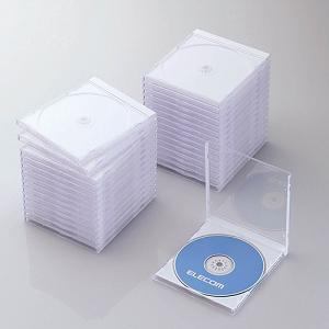 エレコム CCD-JSCN30WH Blu-ray／DVD／CDケース(標準／PS／1枚収納／30パック) ホワイト