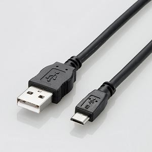 USBケーブル エレコム Micro-USB TB-AMB2A08BK 2A対応MicroUSB(AMicroB)ケーブル 0.8m ブラック