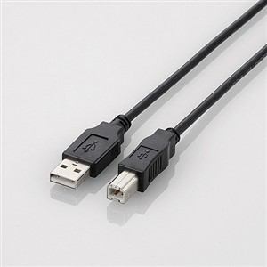 エレコム　USB2.0ケーブル　1.0m　ブラック　U2C-BN10BK
