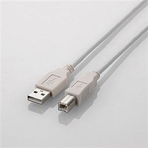 エレコム　USB2.0ケーブル　1.0m　ホワイト　U2C-BN10WH