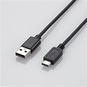 【推奨品】エレコム U2C-AC05BK USB2.0ケーブル(A-TypeC) ブラック 0.5m