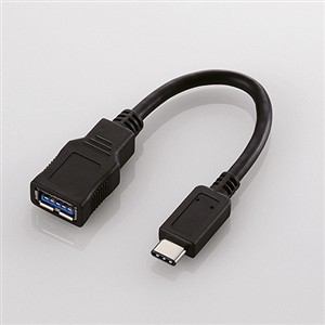 エレコム Type-C変換ケーブル ブラック USB3-AFCM01BKBK