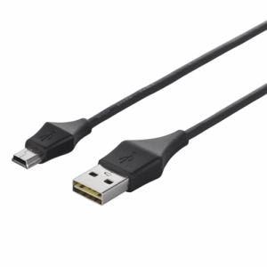 バッファロー　どっちもUSBコネクター採用　USB2.0ケーブル（A　to　miniB）　0.5m　ブラック　BSUAMNDU205BKA