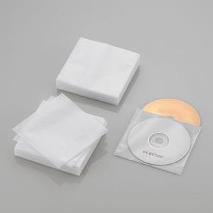 エレコム　Blu-ray・CD・DVD対応不織布ケース　スタンダード　ホワイト　60枚(両面収納)　CCD-NWB120WH