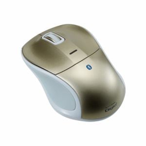 ナカバヤシ　Bluetooth　静音3ボタンBlue　LEDマウス　ゴールド　MUS-BKT111GL