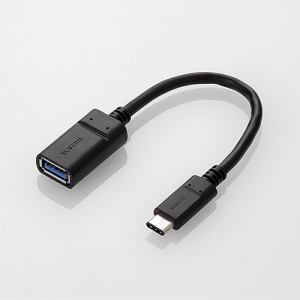エレコム　USB3.1ケーブルUSB3.1ケーブル(Type-C-Standard-A)　0.15m　USB3-AFCM01NBK