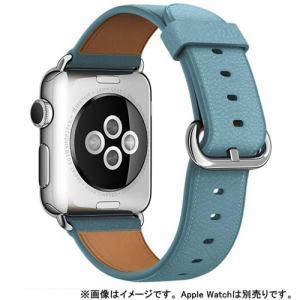 アップル(Apple)　MMGN2FE／A　Apple　Watch　38mm　ケース用　ブルージェイクラシックバックル