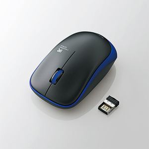 【推奨品】マウス エレコム 無線 ワイヤレス M-IR07DRBU 無線IRマウス 3ボタン ブルー