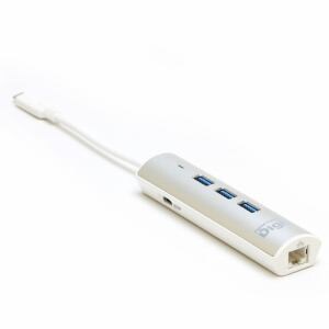 プリンストン　Digizo　USB3.1　TypeCドッキングステーションミニ(LAN／シルバー)　PUD-PDC3LSV