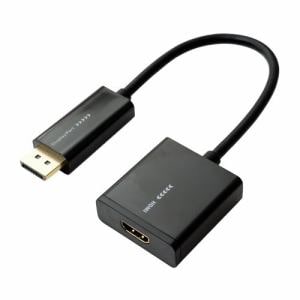 ミヨシ DP-HDA01／BK DisplayPort-HDMI 変換アダプタ ブラック