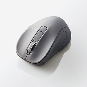 マウス　エレコム　Bluetooth　無線　ワイヤレス　M-BT17BBGY　Bluetooth(R)3.0BlueLEDワイヤレスマウス　グレー