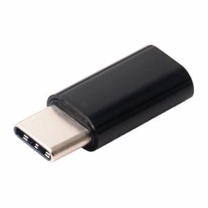 ミヨシ USA-MCC USB2.0 microB、USB Type-C変換アダプタ   ブラック