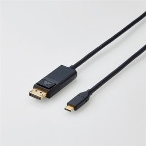 エレコム　CAC-CDP10BK　USB　Type-C用DisplayPort変換ケーブル　1.0m