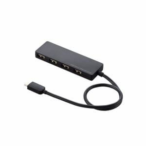 エレコム　U2HC-A430BBK　USB　Type-C接続4ポートUSB2.0ハブ　ブラック
