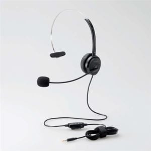 エレコム HS-HP29TBK 片耳オーバーヘッドタイプ ヘッドセット