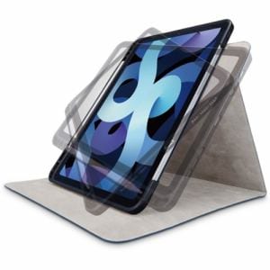 エレコム TB-A20MSA360NV iPad Air 10.9インチ(第4世代 2020年モデル) レザーケース 手帳型 360度回転 スリープ対応 Apple Pencil収納 ネイビー